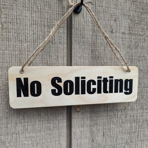 Simple No Soliciting Sign