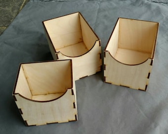 Three Storage Boxes for 3x5 Sandpaper Letters and 3x5 Numbers 0-10 set,  Montessori, teaching supplies, preschool, kindergarten