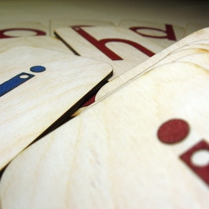 Lowercase Sandpaper Letters on 3x5 inch Birch wood boards, Montessori, teaching supplies, preschool image 4