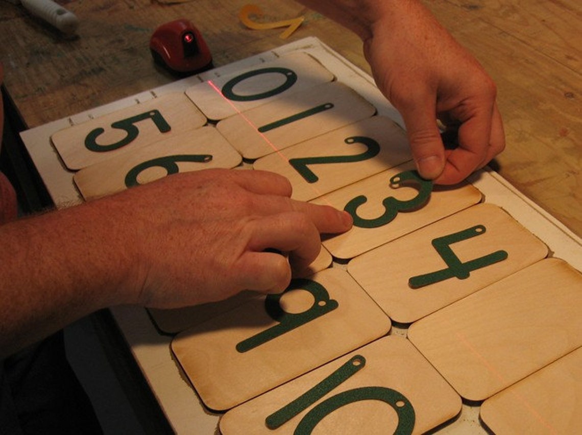 Sandpaper Numbers 010 mounted on 3x5 inch Birch wood boards Etsy