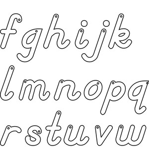 Sandpaper Letters Italic mounted on 3x5 birch, Montessori, teaching supplies, preschool, kindergarten image 2