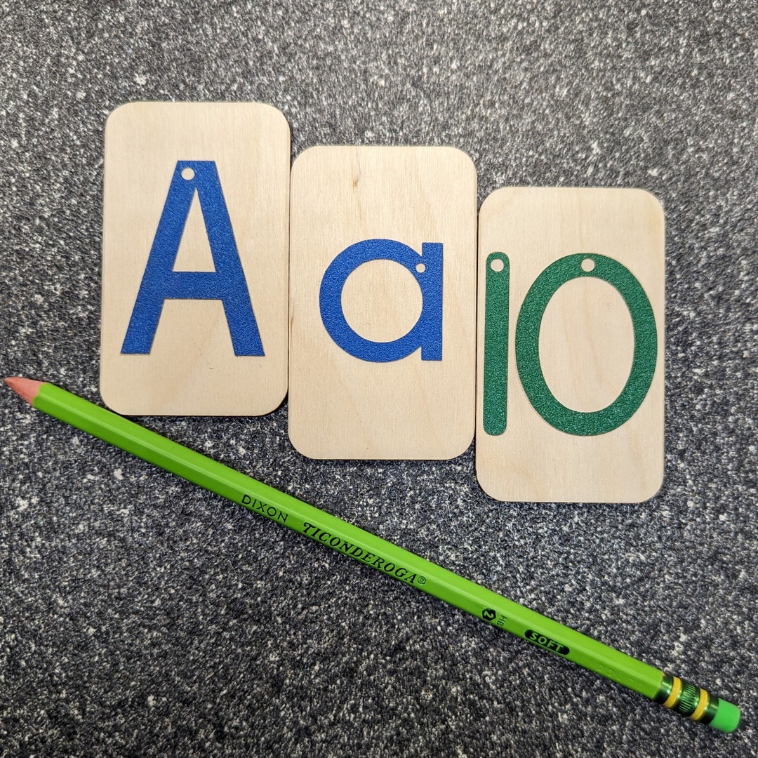 Mini Sandpaper Letters Set - Uppercase, Lowercase and Numbers 0-10 ...