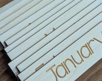 Months Labels,  Montessori, teaching supplies, preschool, kindergarten, Waldorf