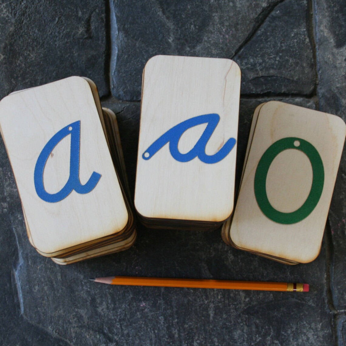 Sandpaper Letters Cursive Set Uppercase Cursive Lowercase Etsy