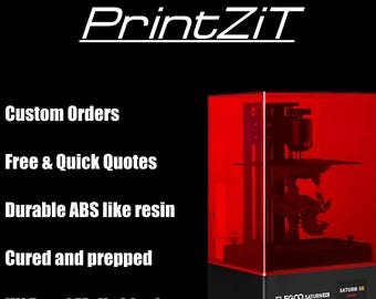 Table top miniatures resin 3d printing on demand service