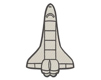 Space Shuttle Aufnäher - zum Aufbügeln / Klettband (4 Größen)