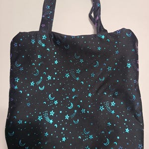 Stars and Moon Color Shift Tote Bag
