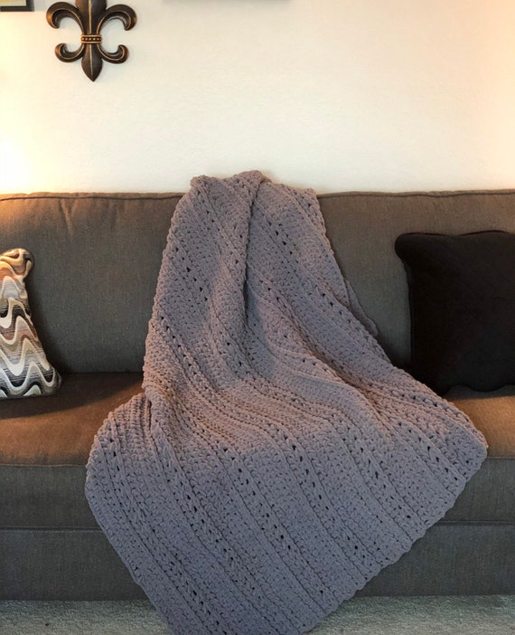 Super Bulky Crochet Blanket Pattern project, Beginner Friendly (PDF Download)