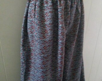 Ladies Size Small Split Skirt Culotte Cullotte Dots Modest Conservative Camp Church