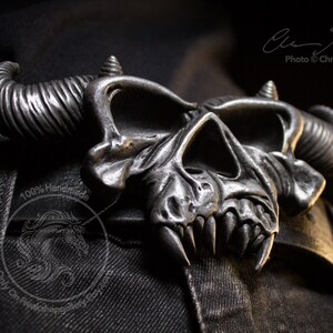 New Size! Mini Danzig belt buckle