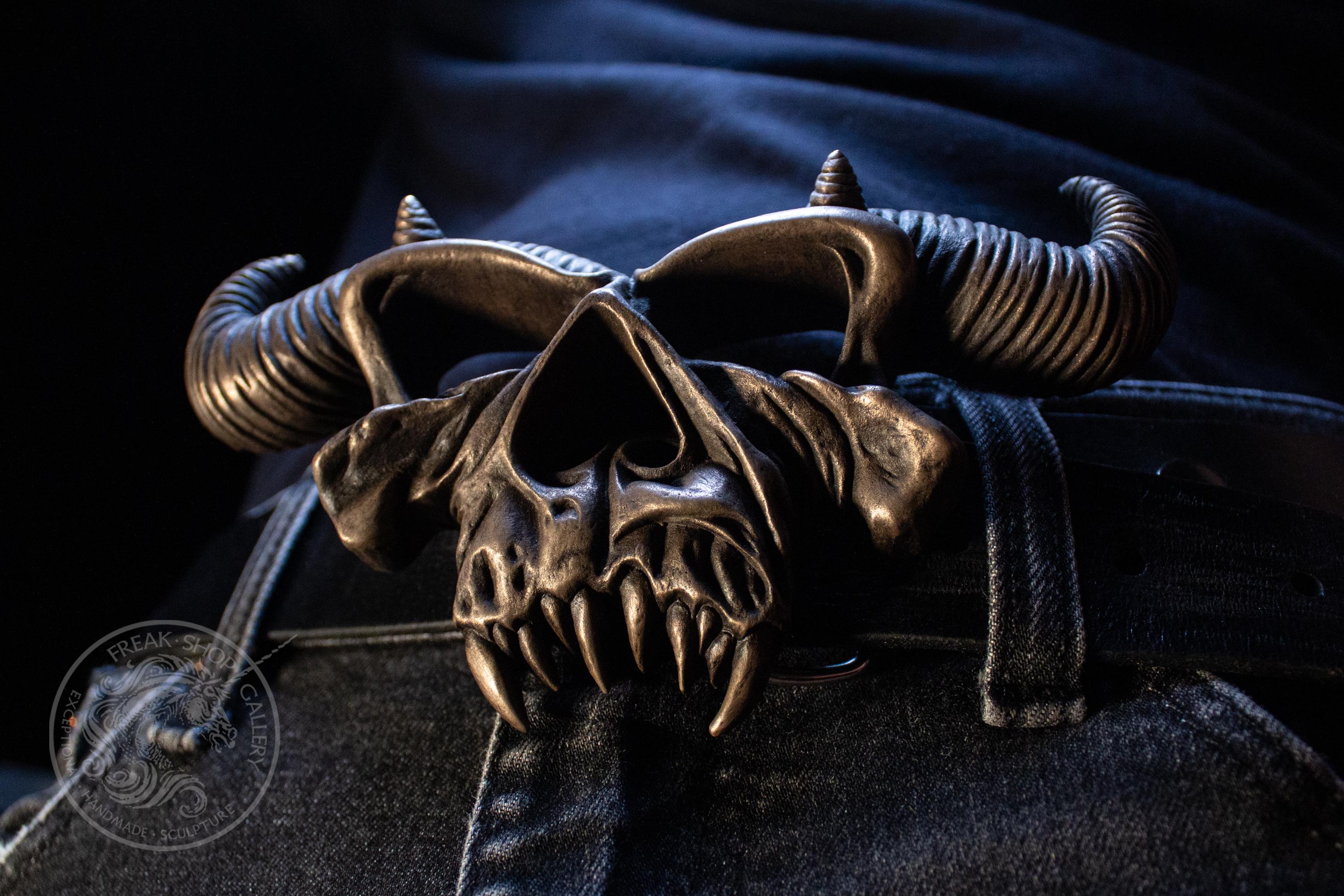 Ultimate Danzig Demon Skull Belt Buckle Etsy