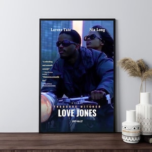 Pôster do filme Love Jones, pôsteres de filmes retrô, impressão em tela, arte de parede, decoração de quarto, presentes, pôster embrulhado