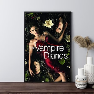 Pôsteres do filme Diários de um Vampiro, pôsteres de filmes retrô, impressão em tela, arte de parede, decoração de quarto, decoração de casa, presentes, pôster embrulhado