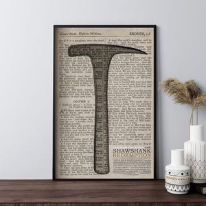 Cartazes de filmes de Shawshank Redemption, cartazes de filmes retrô, impressão em tela, arte de parede, decoração de quarto, decoração de casa, presentes, pôster embrulhado