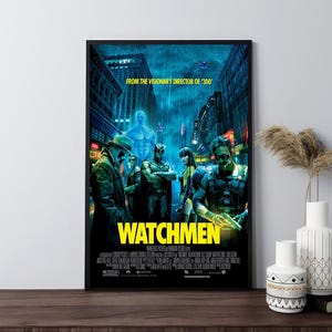 Pôster do filme Watchmen (2009), impressão em tela, arte de parede, decoração de quarto, decoração de casa, coleção de fãs de cinema, presentes, pôster embrulhado