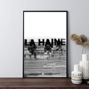 Cartazes de filmes de La Haine, pôsteres retrô, impressão em tela, parede, decoração de quarto, presentes, pôster embrulhado