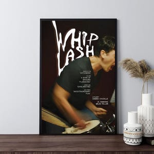 Cartazes de filmes Whiplash, cartazes retrô, impressão em tela, parede, decoração de quarto, presentes, pôster embrulhado