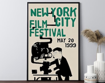 1999 NYC Film Festival Poster,retro movie posters,canvas printing，wall art, room decoration, home decoration，gifts,wrapped poster