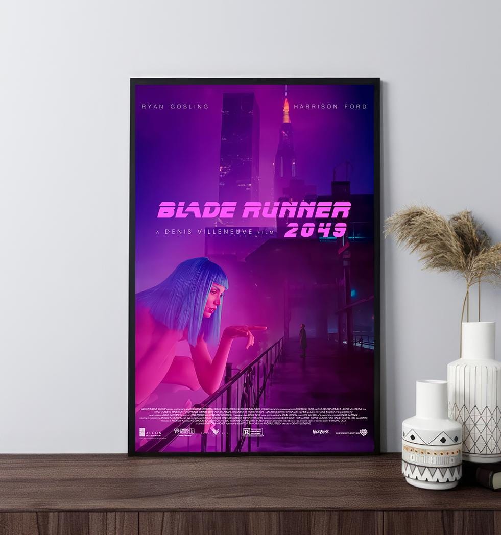 Blade runner 2049 movie poster,canvas printing,wall art,room decoration,home decoration,movie fan collection,gifts,wrapped poster