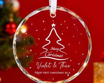Customized Christmas decorations, acrylic ornaments, housewarming gifts, glass keepsakes, Christmas presents