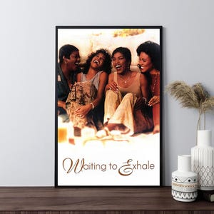 Downloads digitais: pôsteres de filmes Waiting to Exhale (1995), pôster de filme retrô, impressão em tela, arte de parede, decoração de quarto, decoração de casa, presentes