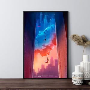 Cartazes do filme Homem-Aranha no Aranhaverso, pôsteres retrô, impressão em tela, decoração de parede, decoração de quarto, decoração de casa, presentes, pôster embrulhado