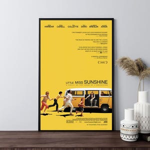 Cartazes de filmes Little Miss Sunshine, cartazes de filmes retrô, impressão em tela, arte de parede, decoração de quarto, decoração de casa, presentes, pôster embrulhado