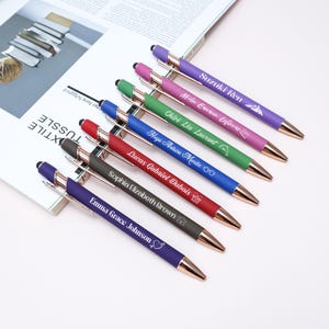 Personalized Pen,Personalized Ballpoint Pen with Touch Head,Gift for Woman,Bridal Party Gift,Company Gifts,Mother&#39;s Day Gift,Office Supplies