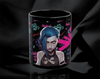 League of Legends Jinx Ceramic Mug: Gamer Gift