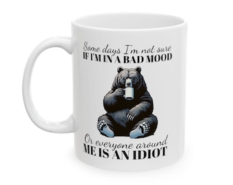 Taza de oso de mal humor: divertida taza de café para esas mañanas de mal humor