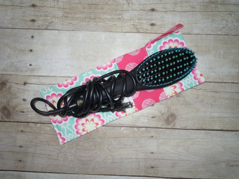 Flat Iron or Curling Iron Case Heat Resistant Flat or Curling Iron Case Fancy Buttons