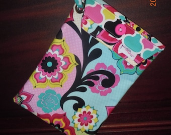 Mini Diaper Bag, Diaper Pouch, Wristlet Diaper Bag, Diaper Clutch,Tooter Tote, Springy Bloom