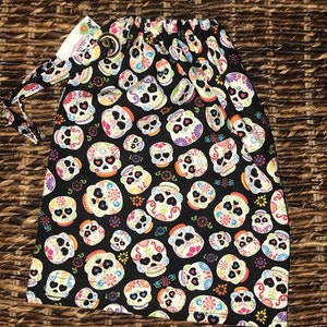 Car Trash Bag, Litter Bag, Auto Trash Bag, Sugar Skulls