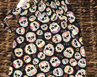 Car Trash Bag, Litter Bag, Auto Trash Bag, Sugar Skulls