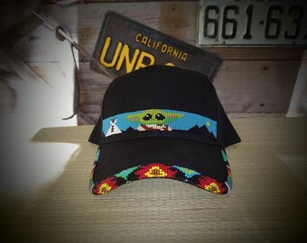 native american beaded baseball caps