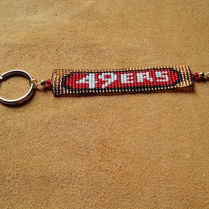 San Francisco 49ers.  Key chain. Purse charm. Bag charm.