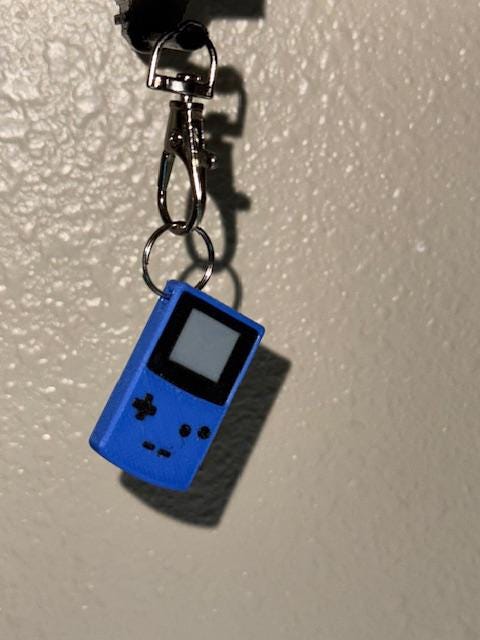 希少品】ゲームボーイミクロ キーホルダー 黒色 ミニチュア