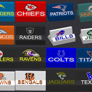 EM BREVE, Pacote com 2 suportes para cartões colecionáveis com tema da NFL para carregadores superiores e lajes graduadas