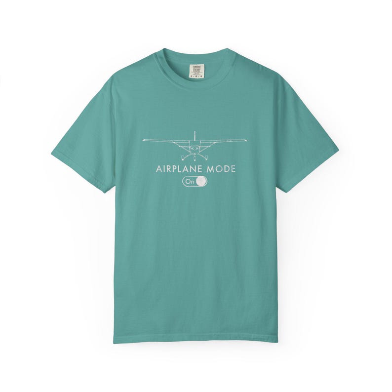 Airplane Mode On Shirt, Pilot Gift, Aviation T-Shirt, Travel Lover Tee, Funny Flight Shirt, Airplane Passenger Shirt | Comfort Colors® T-... image 8