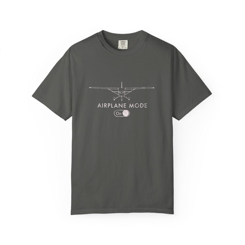Airplane Mode On Shirt, Pilot Gift, Aviation T-Shirt, Travel Lover Tee, Funny Flight Shirt, Airplane Passenger Shirt | Comfort Colors® T-... image 4