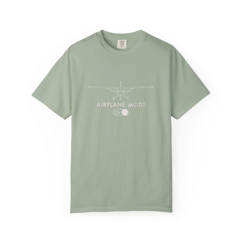 Airplane Mode On Shirt, Pilot Gift, Aviation T-Shirt, Travel Lover Tee, Funny Flight Shirt, Airplane Passenger Shirt | Comfort Colors® T-... image 6
