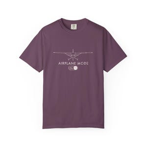 Airplane Mode On Shirt, Pilot Gift, Aviation T-Shirt, Travel Lover Tee, Funny Flight Shirt, Airplane Passenger Shirt | Comfort Colors® T-... image 16