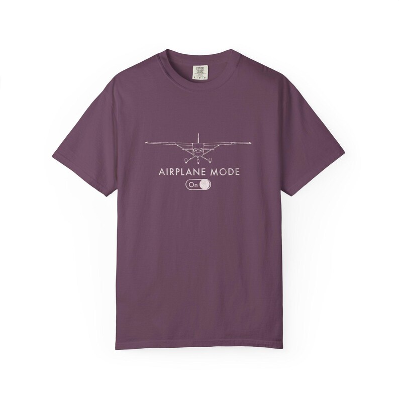 Airplane Mode On Shirt, Pilot Gift, Aviation T-Shirt, Travel Lover Tee, Funny Flight Shirt, Airplane Passenger Shirt | Comfort Colors® T-... image 16