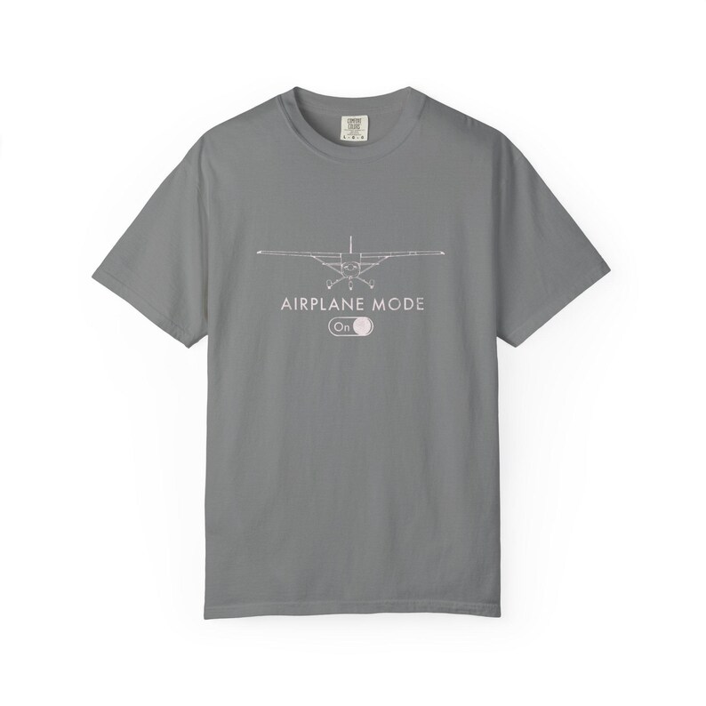 Airplane Mode On Shirt, Pilot Gift, Aviation T-Shirt, Travel Lover Tee, Funny Flight Shirt, Airplane Passenger Shirt | Comfort Colors® T-... image 5