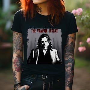 The Vampire Lestat Art T-Shirt | Interview with the Vampire Shirt | Rock Star Lestat | Anne Rice Gift | Unisex Jersey Short Sleeve Tee
