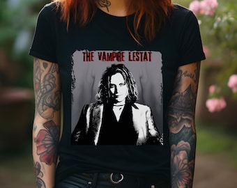 The Vampire Lestat Art T-Shirt | Interview with the Vampire Shirt | Rock Star Lestat | Anne Rice Gift | Unisex Jersey Short Sleeve Tee