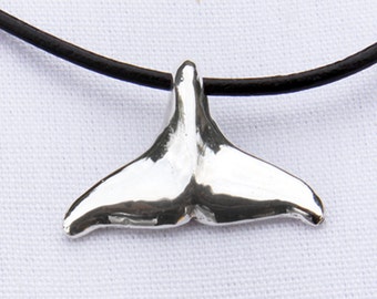 Killer Whale Tail in sterling silver