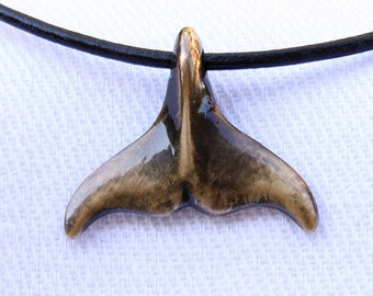 Pilot Whale Tail in aged bronze