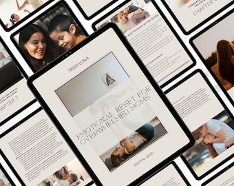 Overwhelmed Mom Survival Guide | Emotional Reset & Printable Self-Care eBook