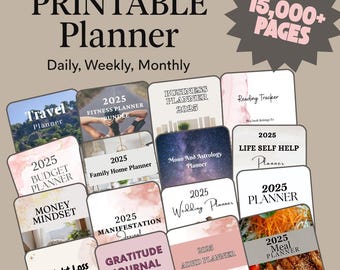 Canva Templates Mega Bundle, Planners, Journals, Trackers (Digital Download)